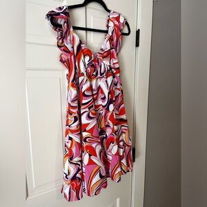 Express retro dress size s